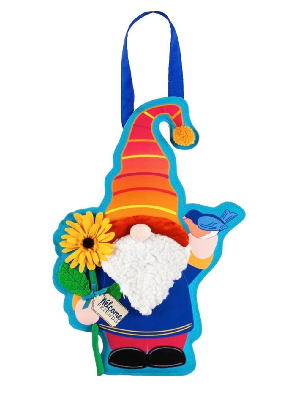 NWT - Garden Bearded Welcome Friends Gnome Hanging Indoor/Outdoor Decor - Picture 5 of 6